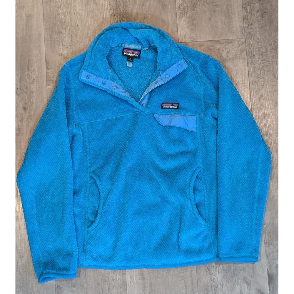Patagonia Women's Re-Tool Snap-T Fleece Pullover Ultramarine Blue Size Small - Picture 5 of 7